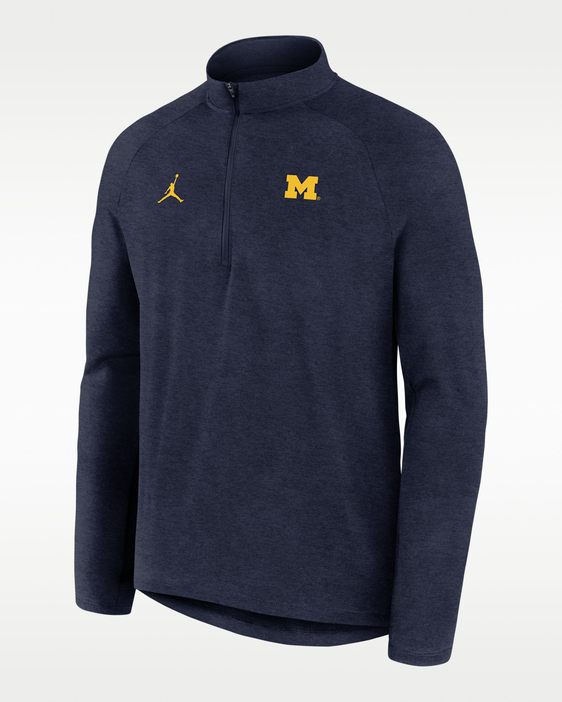 Jordan DRI-FIT ウォームアップウェア ネイビー Michigan Stride Men's Jordan Brand Dri-FIT College 1/2-Zip Long